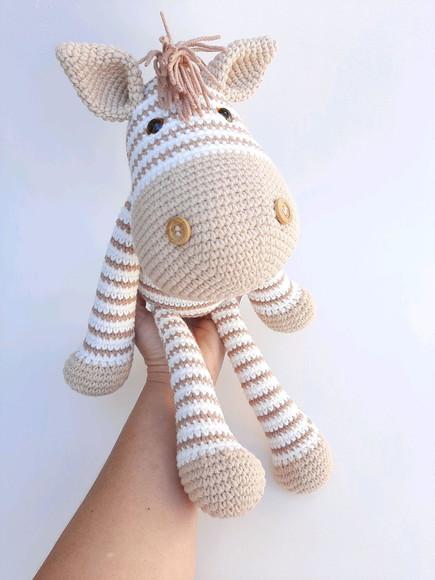 Zebra de Crochê Amigurumi