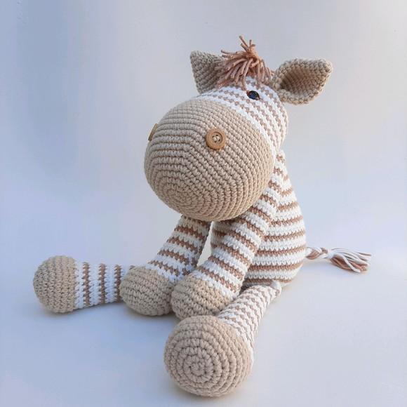 Zebra de Crochê Amigurumi