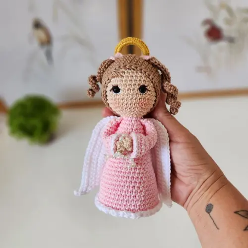 Anjinha da Guarda de Crochê Amigurumi
