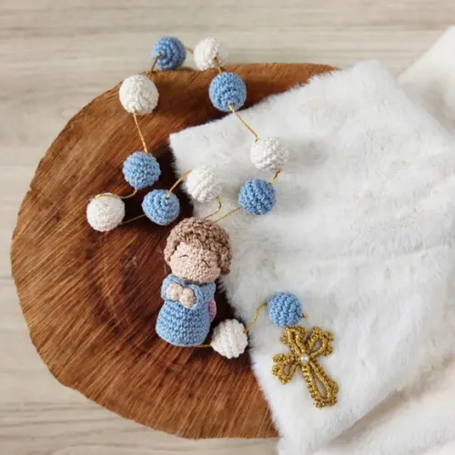 Anjinho da Guarda Amigurumi + Tercinho de Crochê Amigurumi