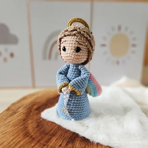 Anjinho da Guarda Amigurumi + Tercinho de Crochê Amigurumi