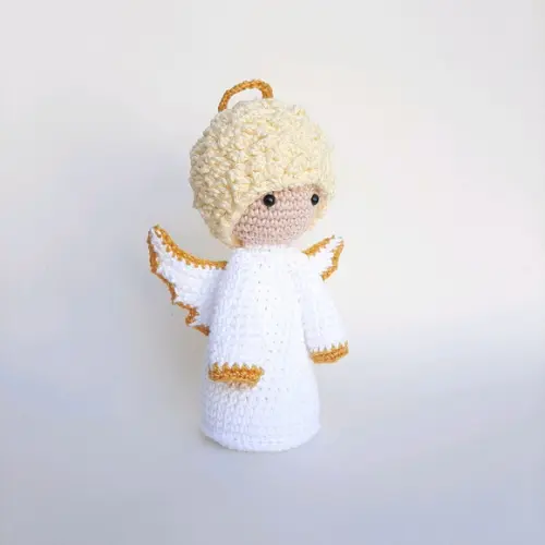 Anjinho da guarda de crochê Amigurumi