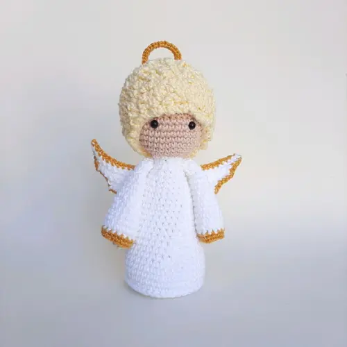 Anjinho da guarda de crochê Amigurumi