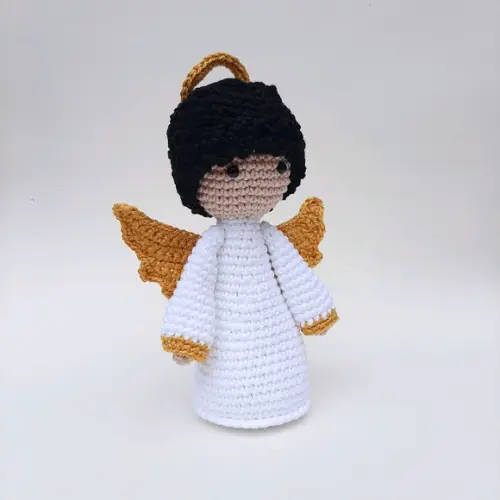 Anjinho da guarda de crochê Amigurumi