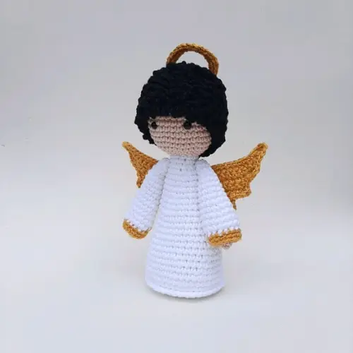 Anjinho da guarda de crochê Amigurumi