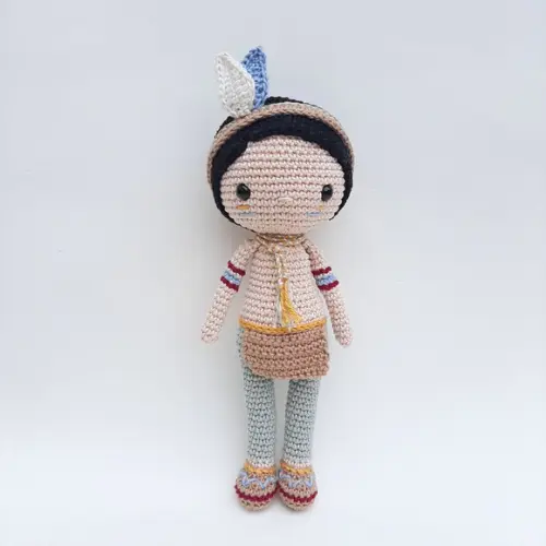 Boneco Menino Indiozinho Crochê Amigurumi
