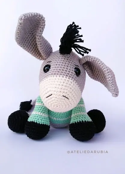Burrinho Amigurumi de Crochê