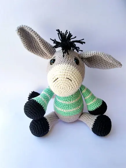 Burrinho Amigurumi de Crochê