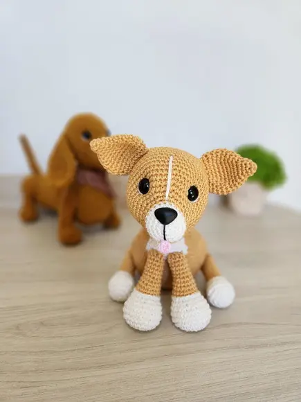 Cachorro Caramelo Amigurumi Crochê