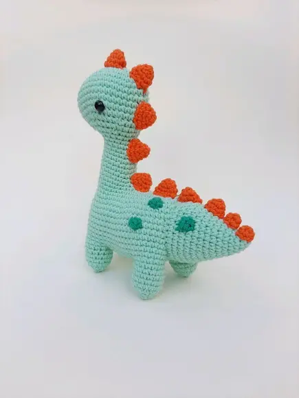 Dinossauro de Crochê Amigurumi- Unidade