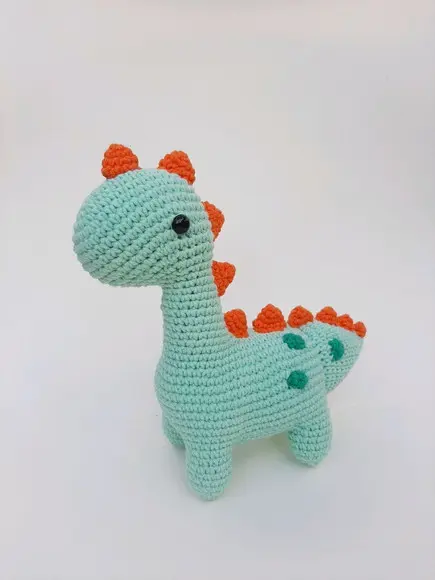 Dinossauro de Crochê Amigurumi- Unidade