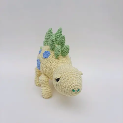 Dinossauro Stegosaurus de Crochê Amigurumi