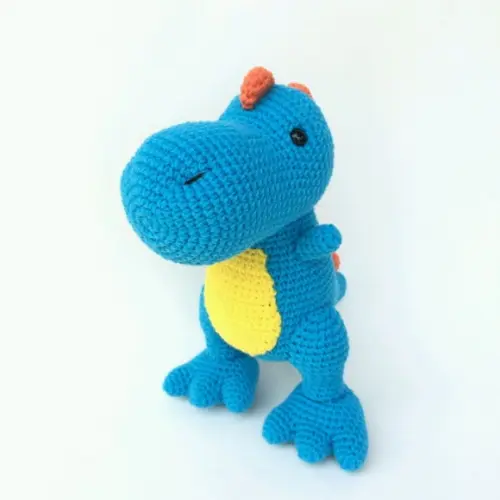 Dinossauro T-Rex de Crochê Amigurumi