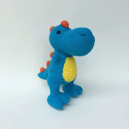 Dinossauro T-Rex de Crochê Amigurumi