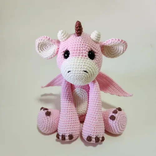 Dragão de Crochê Amigurumi
