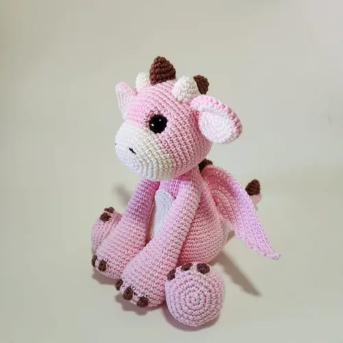 Dragão de Crochê Amigurumi