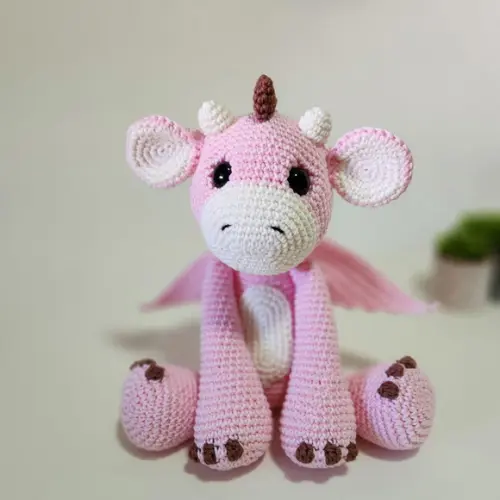 Dragão de Crochê Amigurumi