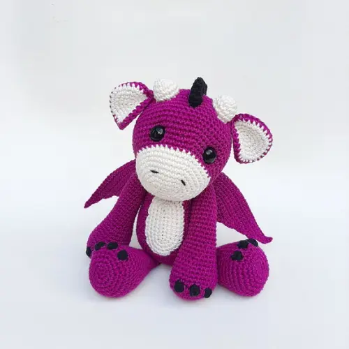 Dragão de Crochê Amigurumi