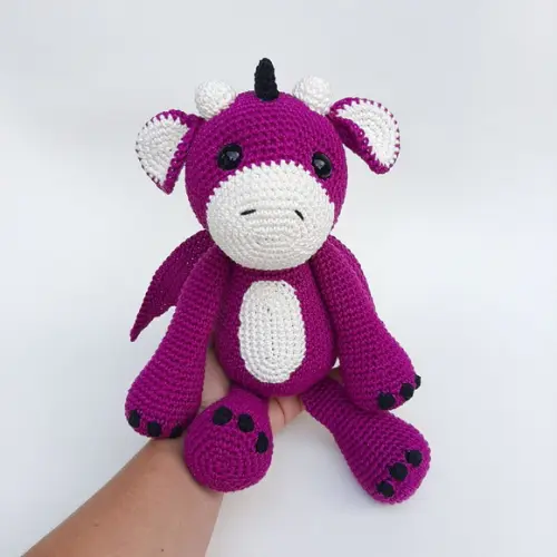 Dragão de Crochê Amigurumi