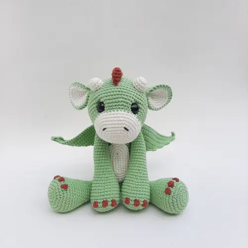 Dragão de Crochê Amigurumi