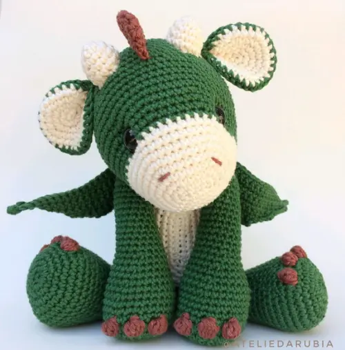 Dragão de Crochê Amigurumi
