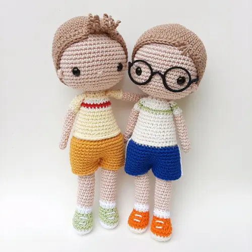 Dupla de bonecos Crochê Amigurumi Personalizados
