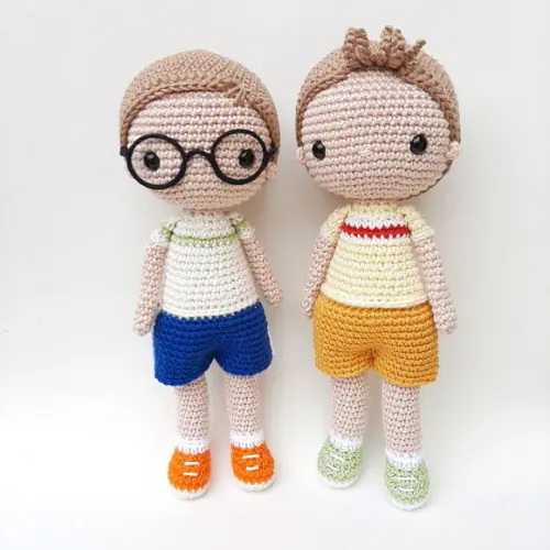 Dupla de bonecos Crochê Amigurumi Personalizados