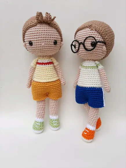 Dupla de bonecos Crochê Amigurumi Personalizados