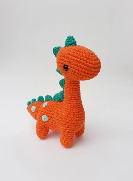 Dupla Dinossauros de crochê Amigurumi
