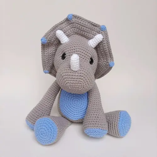 Dupla Dinossauros de crochê Amigurumi