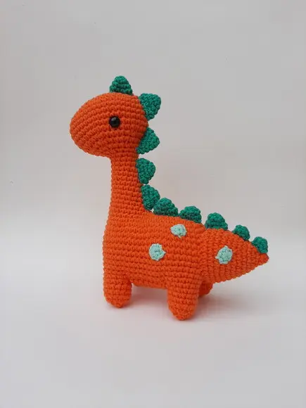 Dupla Dinossauros de crochê Amigurumi
