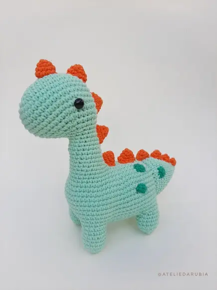 Dupla Dinossauros de crochê Amigurumi
