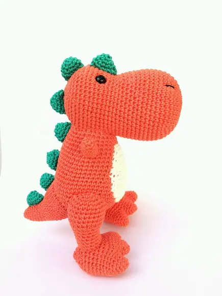 Dupla Dinossauros de Crochê Amigurumi
