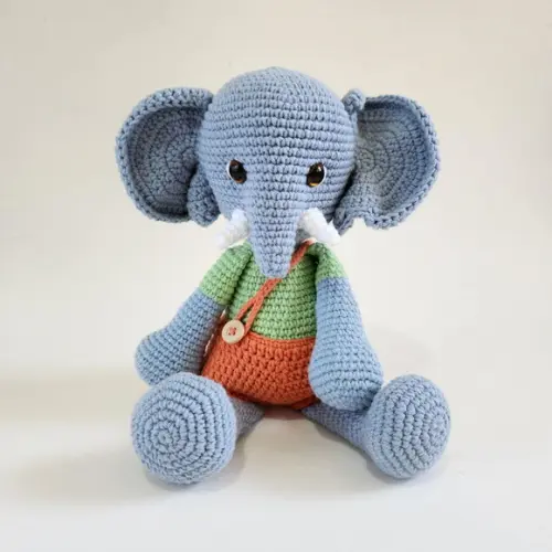 Elefante Amigurumi Crochê