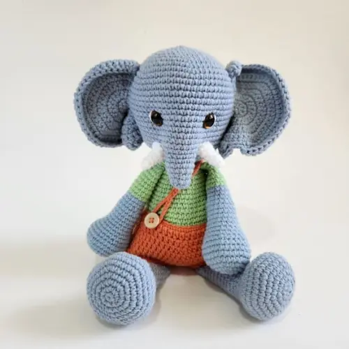 Elefante Amigurumi Crochê