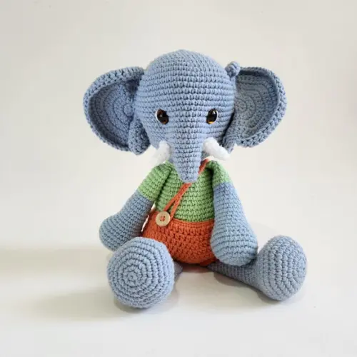 Elefante Amigurumi Crochê