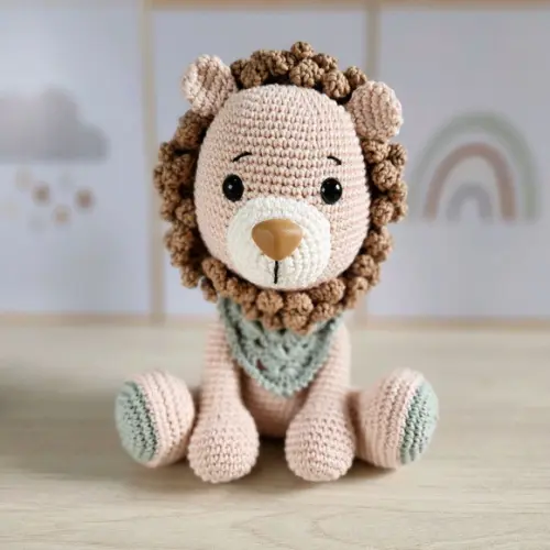 Leão Amigurumi de Crochê