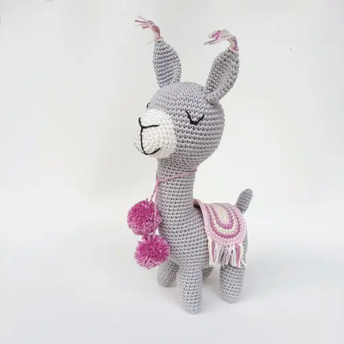 Lhama de crochê Amigurumi