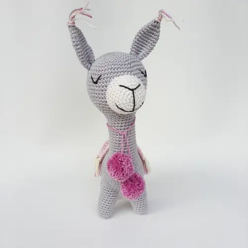 Lhama de crochê Amigurumi