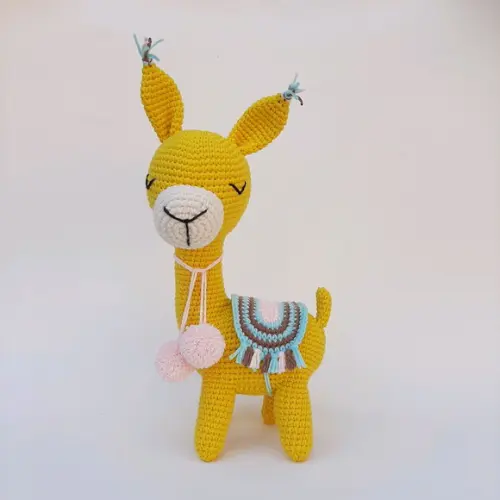 Lhama de crochê Amigurumi