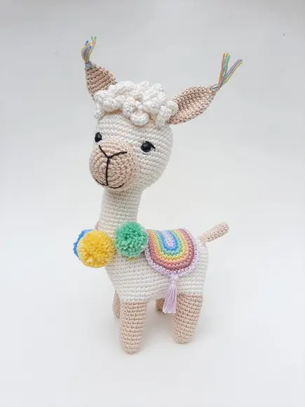 Lhama De Crochê Amigurumi