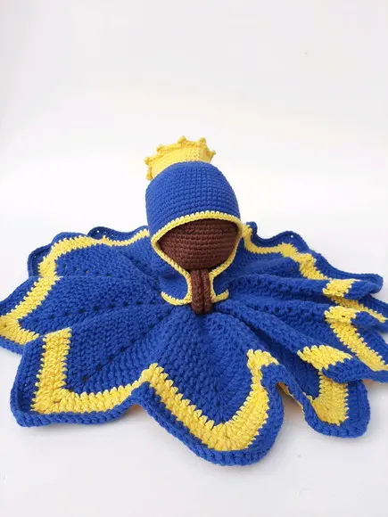 Naninha Manta de apego Nossa Senhora Crochê