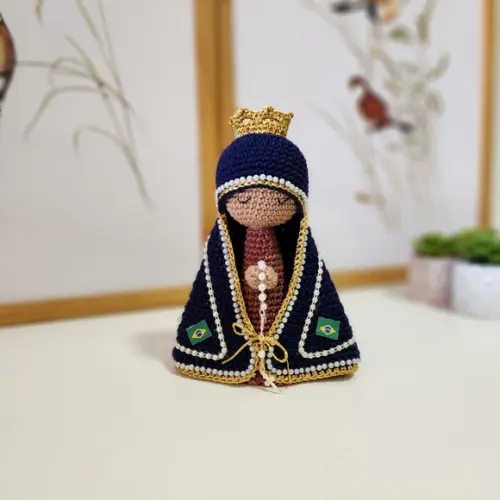 Nossa Senhora Aparecida Crochê Amigurumi