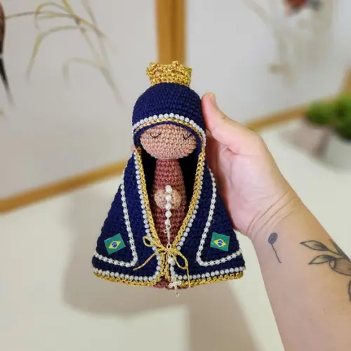 Nossa Senhora Aparecida Crochê Amigurumi