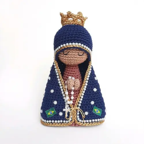 Nossa Senhora Aparecida Crochê Amigurumi