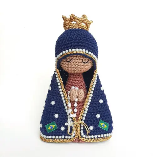 Nossa Senhora Aparecida Crochê Amigurumi