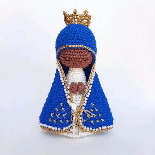 Nossa Senhora Aparecida de Crochê Amigurumi