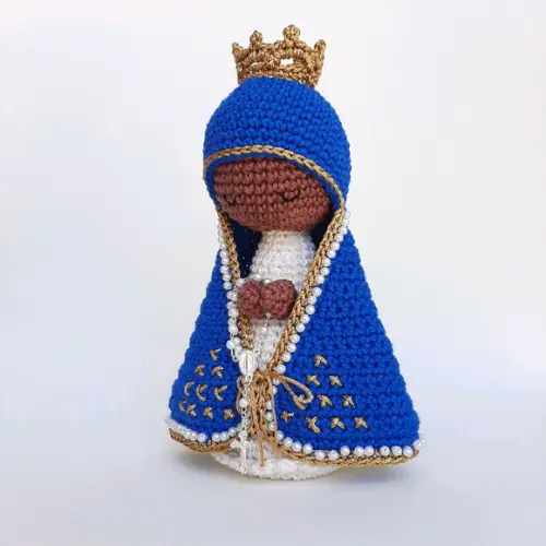 Nossa Senhora Aparecida de Crochê Amigurumi