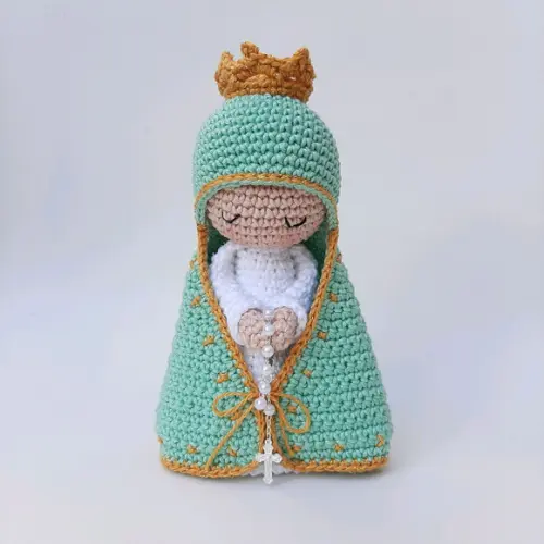 Nossa Senhora Aparecida de Crochê Amigurumi