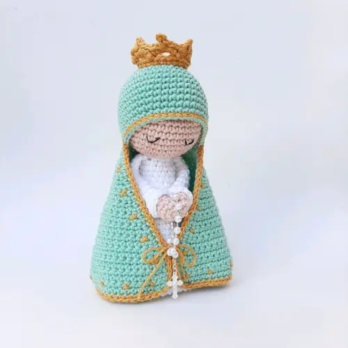 Nossa Senhora Aparecida de Crochê Amigurumi